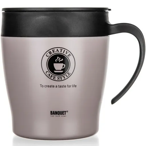 Banquet Termohrnek cestovní TAZZA 330 ml, Latte