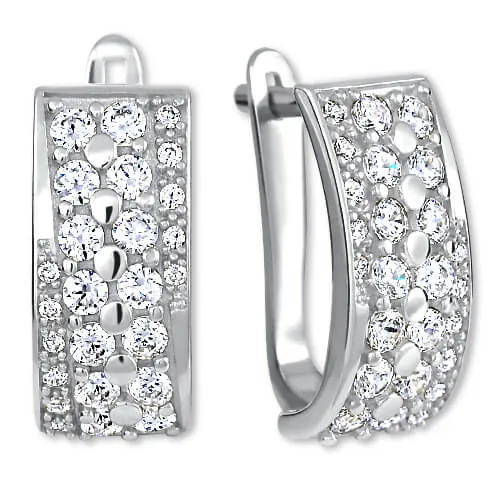 Soliter Luxusní stříbrné náušnice 436 001 00500 04