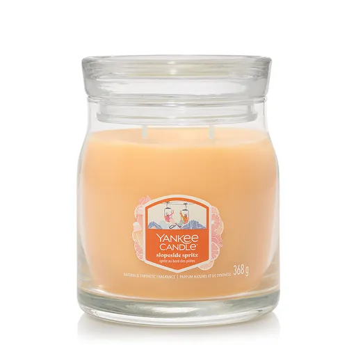 Yankee Candle vonná svíčka Signature ve skle střední Slopeside Spritz, 368 g, S