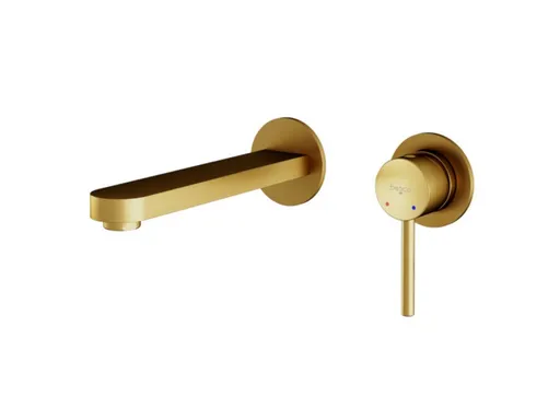 BESCO Podomítková umyvadlová baterie DECCO Zlatá broušená BABUDSBZ