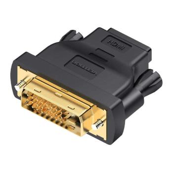 DVI (24+1) male HDMI Female adapter Vention ECDB0 (fekete)