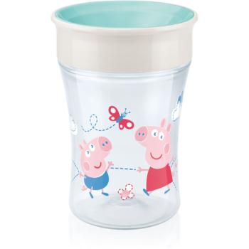 NUK Magic Cup Peppa Pig hrnek s víčkem 8m+ 230 ml