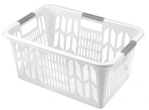 Plastový koš na čisté prádlo HEIDRUN Varianta: BÍLÁ