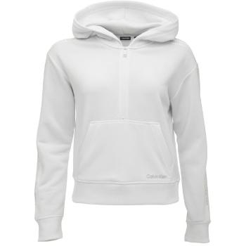 Calvin Klein PW - 1/2 ZIP HOODIE Dámská mikina, bílá, velikost