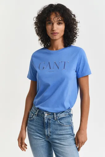 TRIČKO GANT REG TONAL GRAPHIC SS T-SHIRT PERFECT BLUE