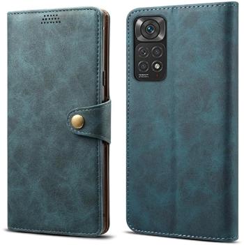 Mobiltelefon tok Lenuo Leather Flip tok a Xiaomi Redmi Note 11 Pro/Pro 5G készülékhez - kék