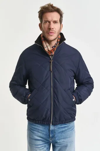 BUNDA GANT REVERSIBLE STAND-UP COLLAR JACKET EVENING BLUE