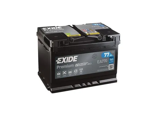 Autobaterie EXIDE Premium EA770 77Ah 12V 760A