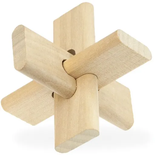Alltoys Dřevěný hlavolam Kříž