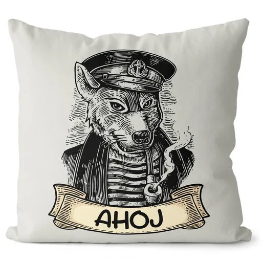 Polštář-Vlčí kapitán (Velikost: 40 x 40 cm)