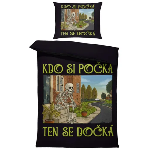 Povlečení Čekání na kurýra (Rozměr : 1x140/220 + 1x90/70)