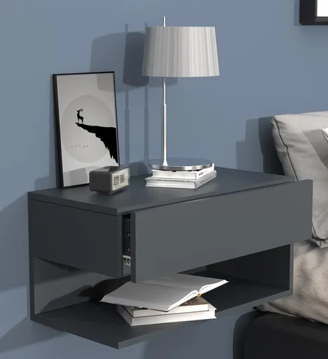 VCM Nástěnná zásuvka Usal XL 60, antracitová