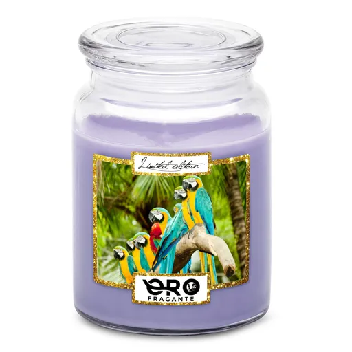 Svíčka Papoušci (Vůně svíčky: Levandule)