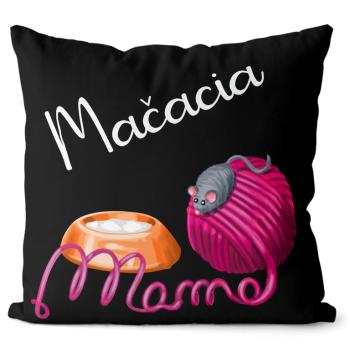 Vankúš Mačacia mama (Velikost: 55 x 55 cm)