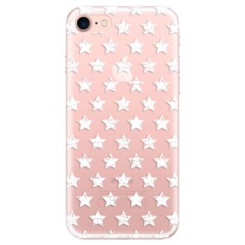 Odolné silikonové pouzdro iSaprio - Stars Pattern - white - iPhone 7