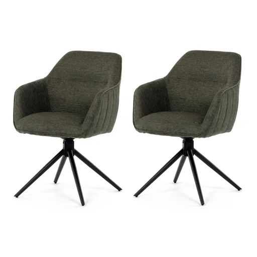 Sada jídelních židlí s vratným mechanismem HC-536 GRN2, 2 ks