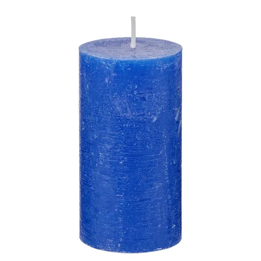 RUSTIC Svíčka 13 cm - modrá