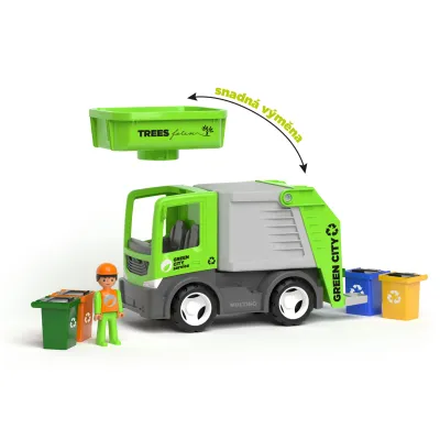 MultiGO ECO City 2+1 - Igráček, popelářské auto, popelnice