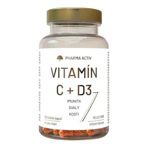 Pharma Activ Vitamín C + D3 120 tobolek
