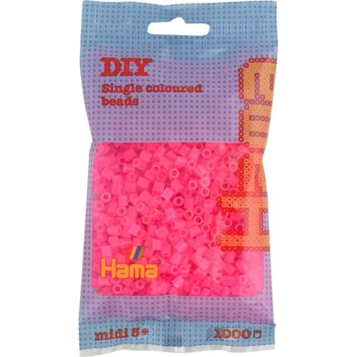 Hama H207-32 Midi Neonové růžové 1000 ks