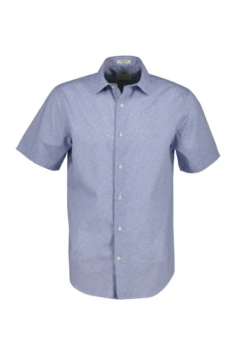 KOŠILE GANT REG POPLIN AOP SS SHIRT FADED DENIM