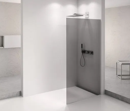 POLYSAN ARCHITEX CHROM sprchová zástěna 762, kouřové sklo AXC80SC