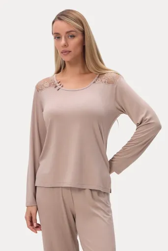 Dámské bambusové pyžamo PAOLA XL Béžová