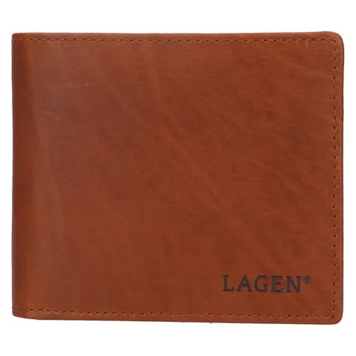 Pánská kožená peněženka Lagen Clovis - hnědá