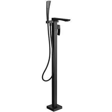 SAPHO GINKO vanová baterie s připojením do podlahy, černá mat 1101-21B (1101-21B)