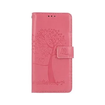 TopQ Pouzdro Samsung A53 5G knížkové Růžový strom sovičky 73832 (Sun-73832)