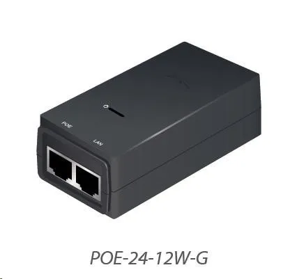 UBNT POE-24-12W-G [Gigabit PoE adaptér 24V/0, 5A (12W), vč. napájecího kabelu]