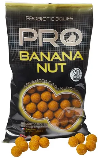 Starbaits Boilies Pro Banana Nut 800g - 20mm,Starbaits Boilies Pro Banana Nut 800g - 20mm