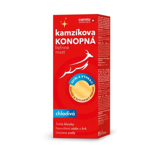 Cemio Kamzíkova konopná mast chladivá 200 ml + soutěž
