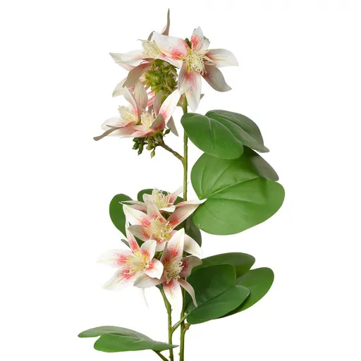 Dekorace umělá květina s bílými květy - 18*10*80 cm Clayre & Eef