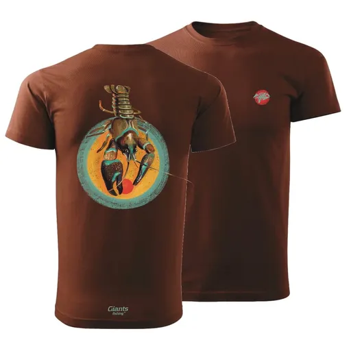 Giants fishing Tričko pánské hnědé Rak - vel. 3XL,Giants fishing Tričko pánské hnědé Rak - vel. 3XL