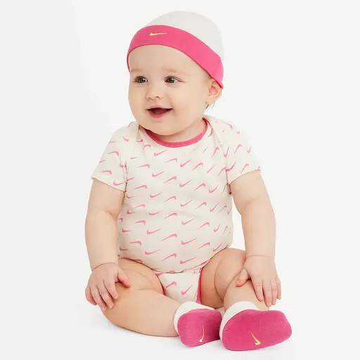 Nike  3pc swoosh set 6-12m