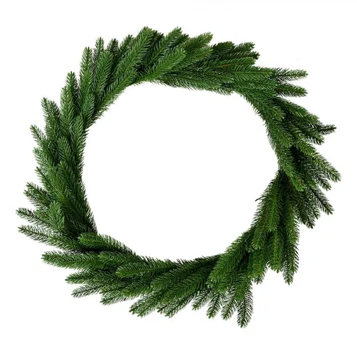 Zelený umělý věnec Christmas Wreath - Ø 65*10 cm Clayre & Eef