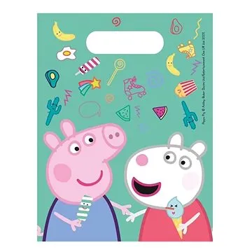 Plastové tašky na dárečky "Prasátko Peppa", 6 ks (5201184911020)