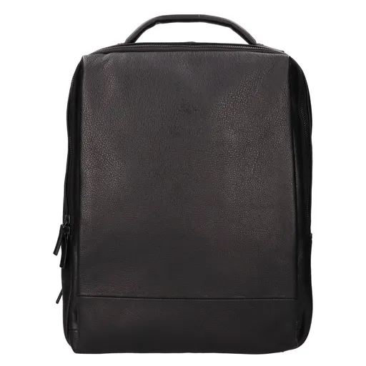 Pánský kožený batoh na notebook Katana Lens - černá