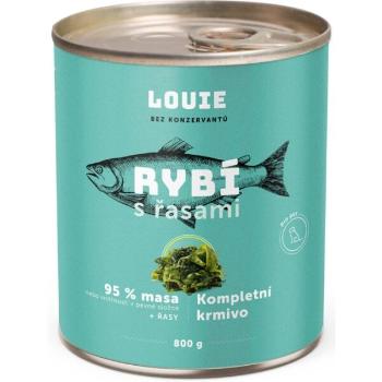 LOUIE RYBÍ S ŘASAMI 800 G Psí konzerva, zelená, velikost