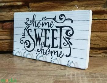 Sweet home vintage stílusú fali kulcstartó