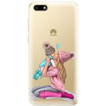 iSaprio Kissing Mom - Blond and Boy pro Huawei Y5 2018 (kmbloboy-TPU2-Y5-2018)