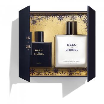 CHANEL BLEU DE CHANEL CASE PARFUM SET PARFÉM 50 ML A HYDRATAČNÍ KRÉM 3 V 1 90 ML