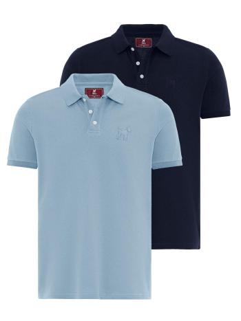 Williot Póló 'Roman'  tengerészkék / füstkék