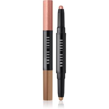 Bobbi Brown Long-Wear Cream Shadow Stick Duo creion pentru ochi duo culoare Pink Copper / Cashew 1,6 g