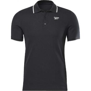 Reebok RI POLO TEE Pánské triko, černá, velikost