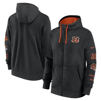 Nike Men's NFL Feece Hoodie Cincinnati Bengals Black/University Orange - XL