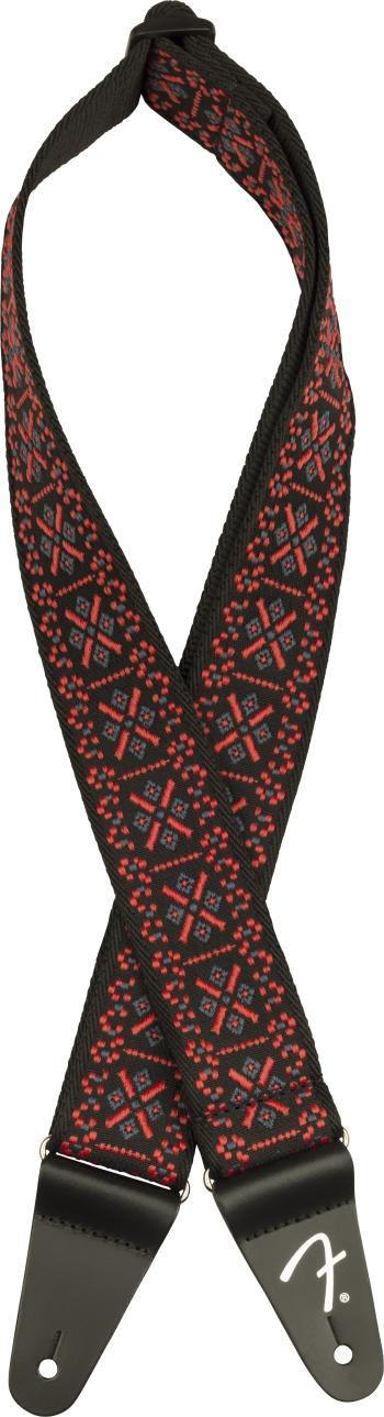 Fender Pasadena Woven Strap, Lattice Red, 2"