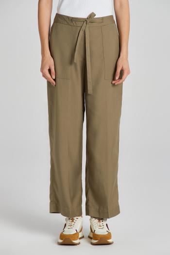 KALHOTY GANT REL TIE WAIST PANTS DRIED CLAY