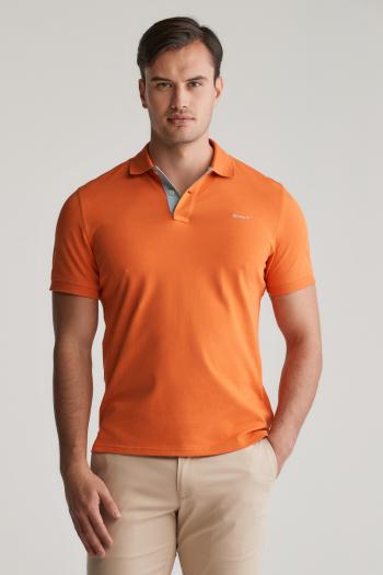 POLOKOŠILE GANT REG CONTRAST PIQUE SS RUGGER PUMPKIN ORANGE